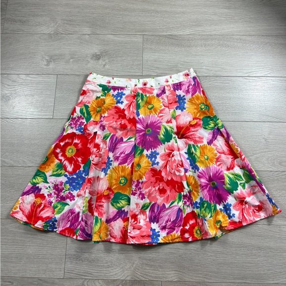 D&G Floral Print Knee Length Skirt - Picture 3 of 14